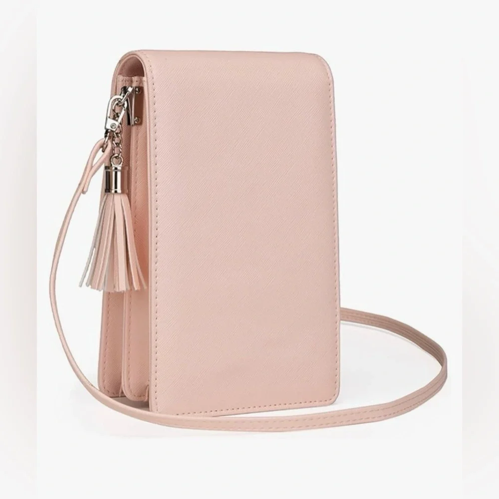 Pink Crossbody Cell Phone Purse